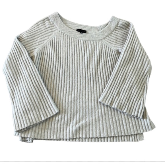 Sanctuary Sweaters - 𝅺SANCTUARY grey ribbed scoop neck swing sweater size small
